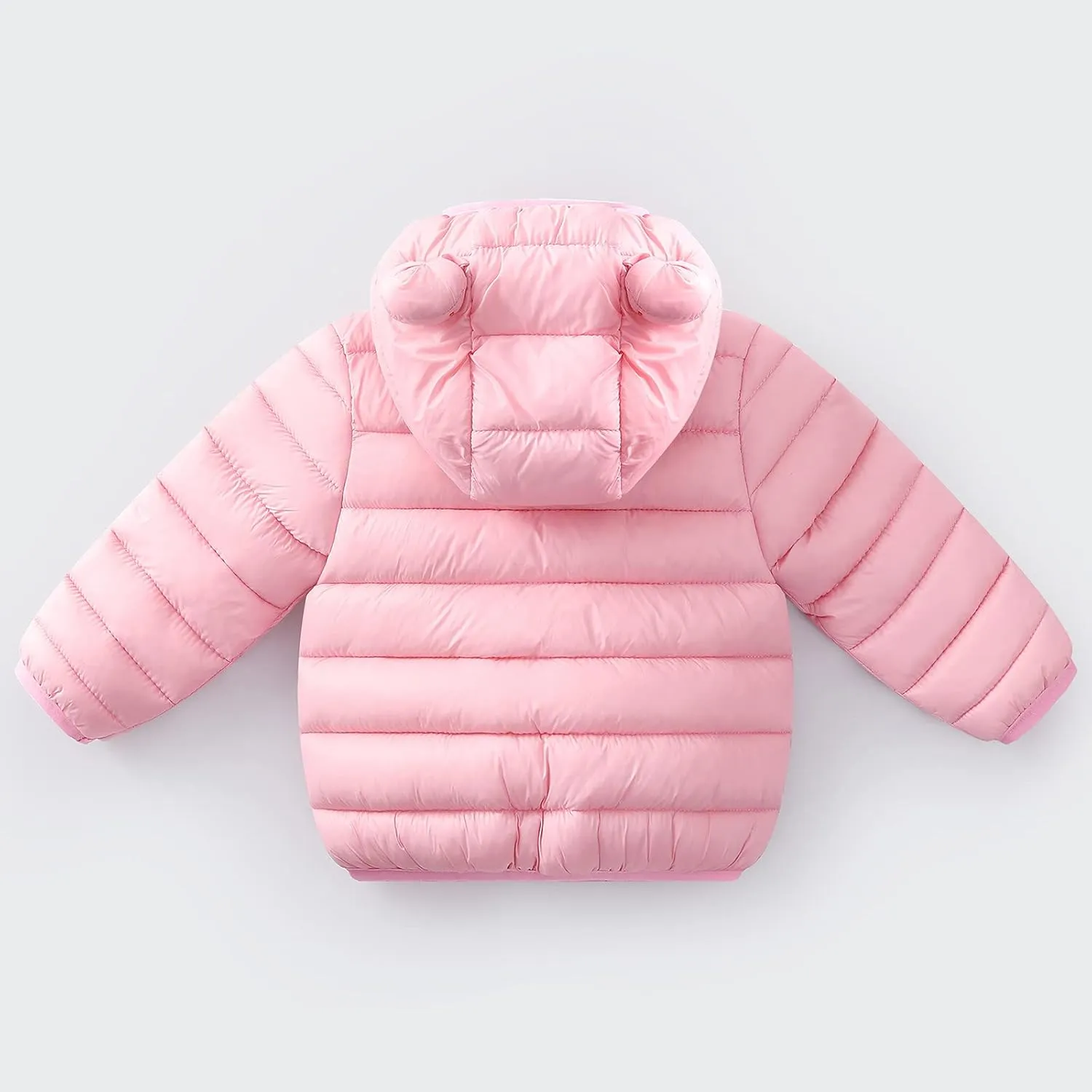 0-4 Years Toddler Kids Baby Girls Boys Bear Ears Down Puffer Jacket Hooded Outdoor Jacket Thick Warm Windproof Coat