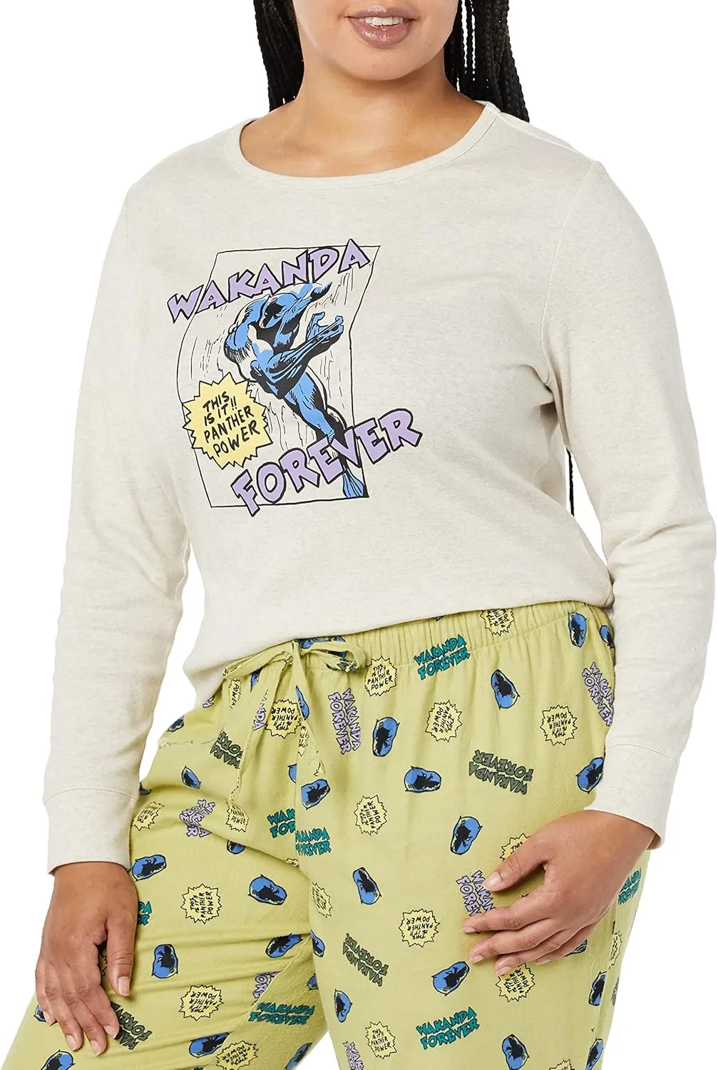 Amazon Essentials Disney | Marvel | Star Wars Women's Flannel Pajama Sleep Sets