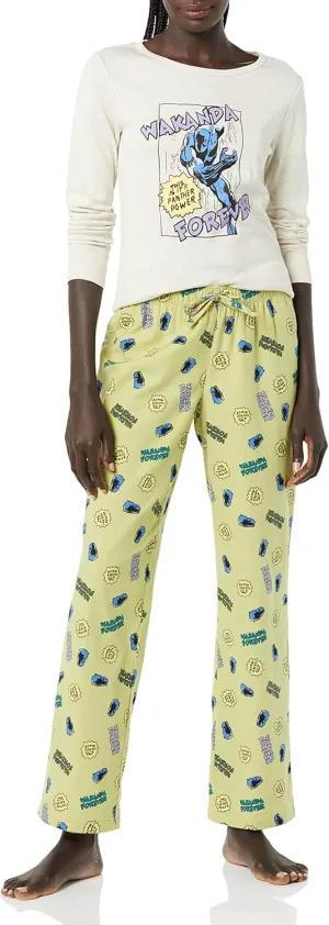 Amazon Essentials Disney | Marvel | Star Wars Women's Flannel Pajama Sleep Sets