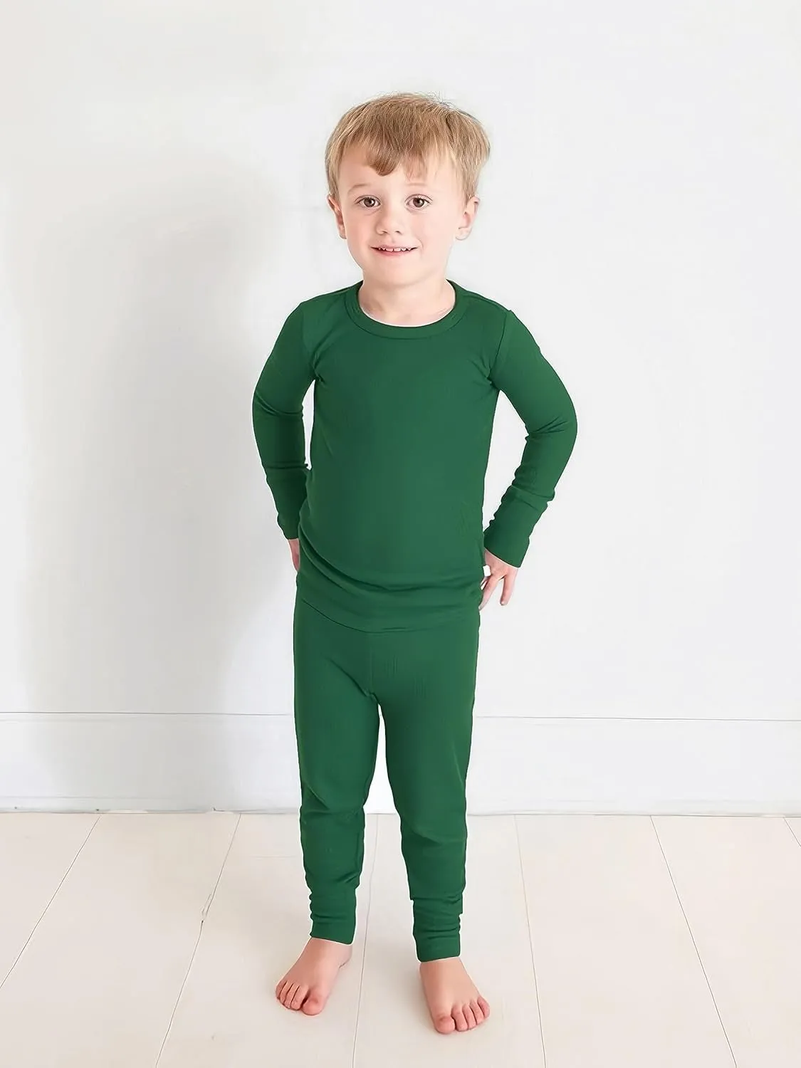 BABY 2T-10Y Toddler Kids Girls Boys Soft Comfy 2pcs Set Long Sleeve Shirts and Pants Sets
