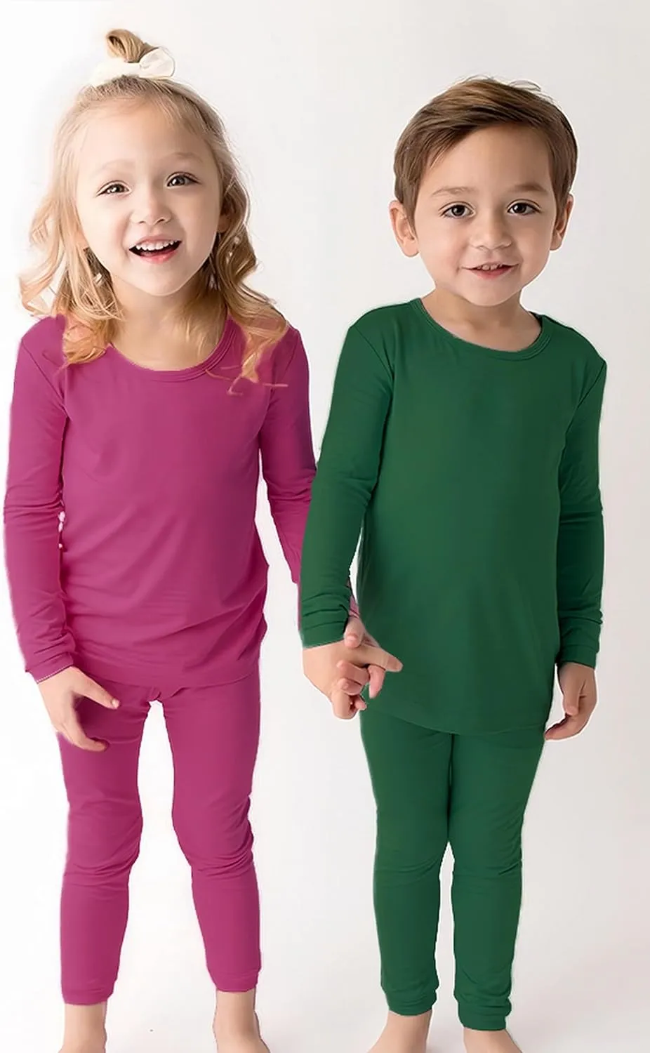 BABY 2T-10Y Toddler Kids Girls Boys Soft Comfy 2pcs Set Long Sleeve Shirts and Pants Sets