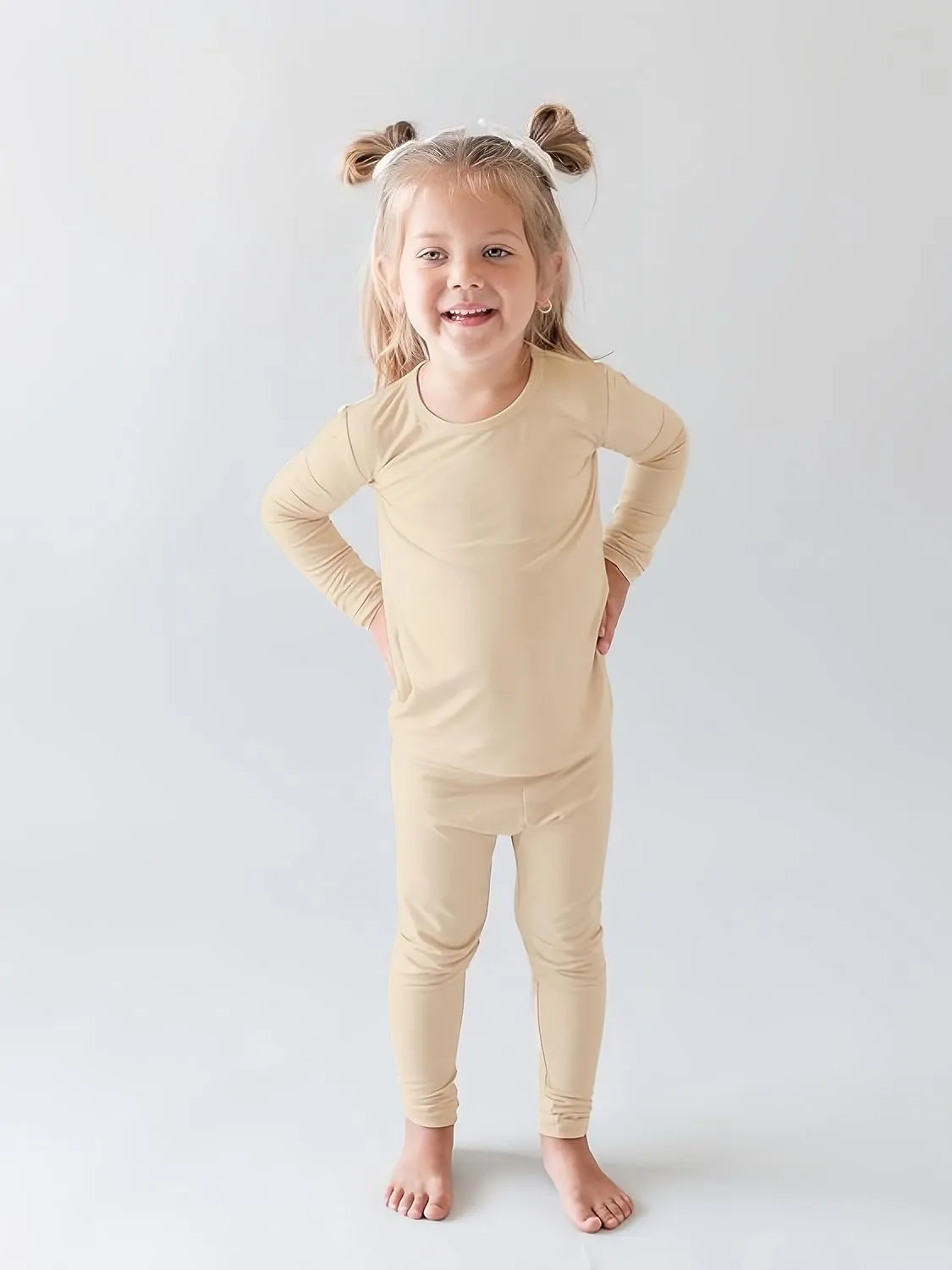 BABY 2T-10Y Toddler Kids Girls Boys Soft Comfy 2pcs Set Long Sleeve Shirts and Pants Sets