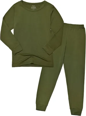 BABY 2T-10Y Toddler Kids Girls Boys Soft Comfy 2pcs Set Long Sleeve Shirts and Pants Sets