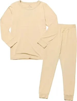 BABY 2T-10Y Toddler Kids Girls Boys Soft Comfy 2pcs Set Long Sleeve Shirts and Pants Sets