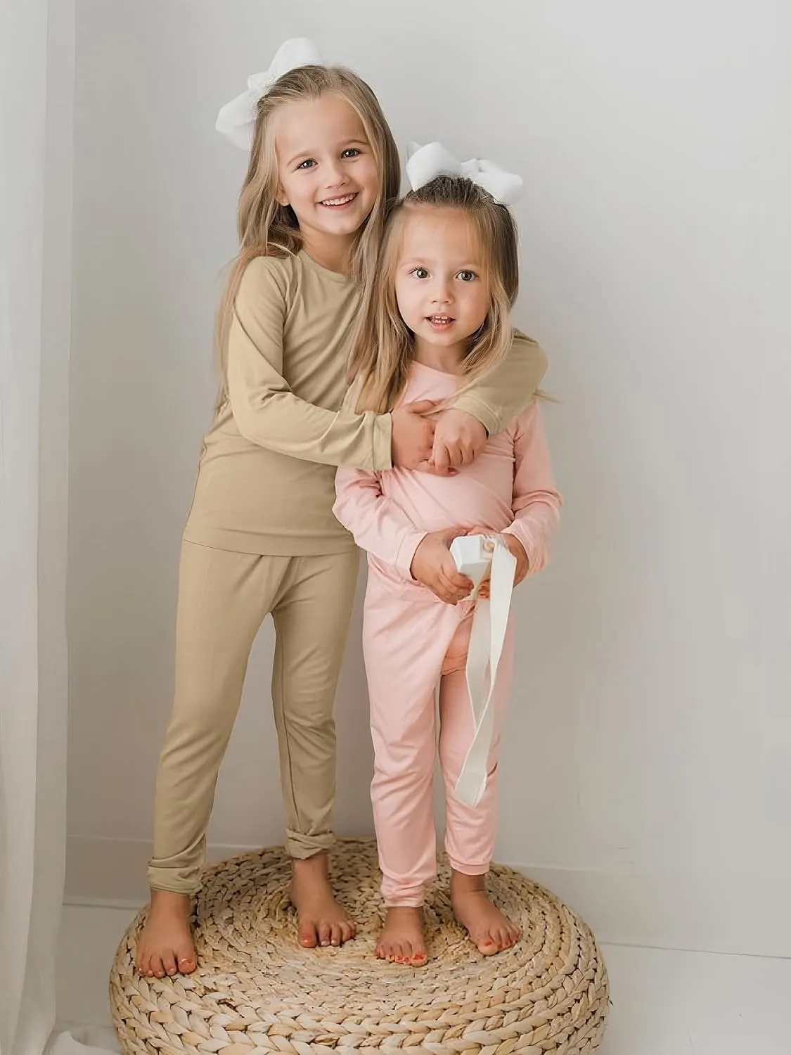 BABY 2T-10Y Toddler Kids Girls Boys Soft Comfy 2pcs Set Long Sleeve Shirts and Pants Sets