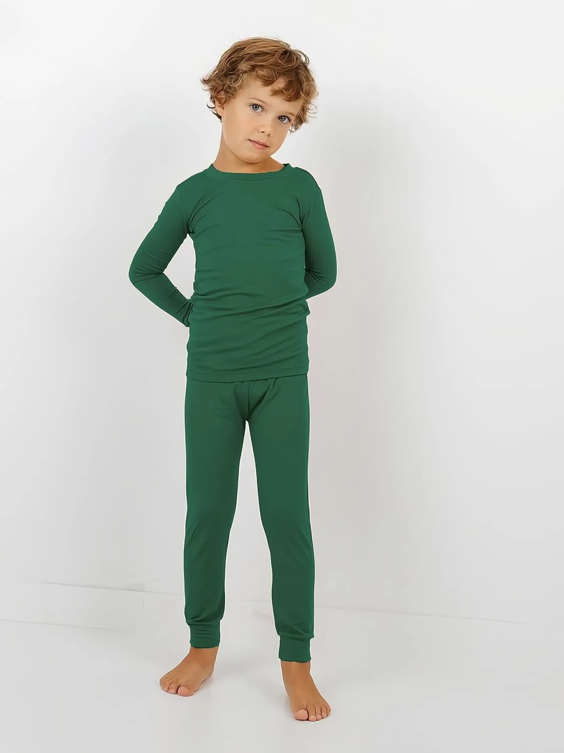 BABY 2T-10Y Toddler Kids Girls Boys Soft Comfy 2pcs Set Long Sleeve Shirts and Pants Sets