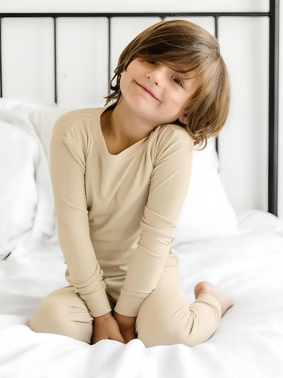 BABY 2T-10Y Toddler Kids Girls Boys Soft Comfy 2pcs Set Long Sleeve Shirts and Pants Sets