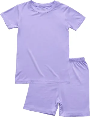 BABY 2T-10Y Toddler Kids Girls Boys Soft Comfy 2pcs Set Short Sleeve Shirts and Pants Sets
