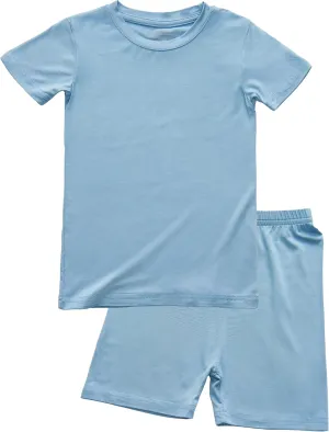 BABY 2T-10Y Toddler Kids Girls Boys Soft Comfy 2pcs Set Short Sleeve Shirts and Pants Sets