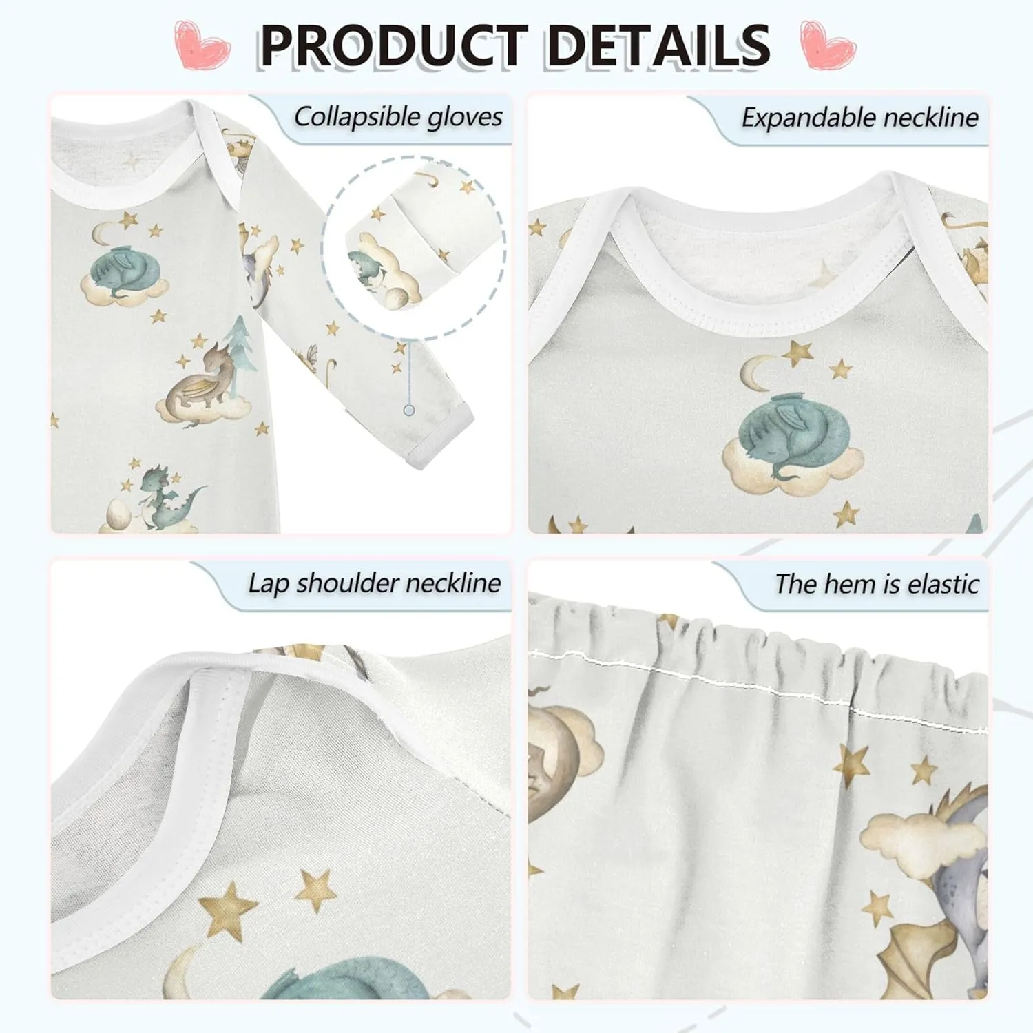 Baby Boy Girl Sleeper Gown Cotton Nightgowns Clothes