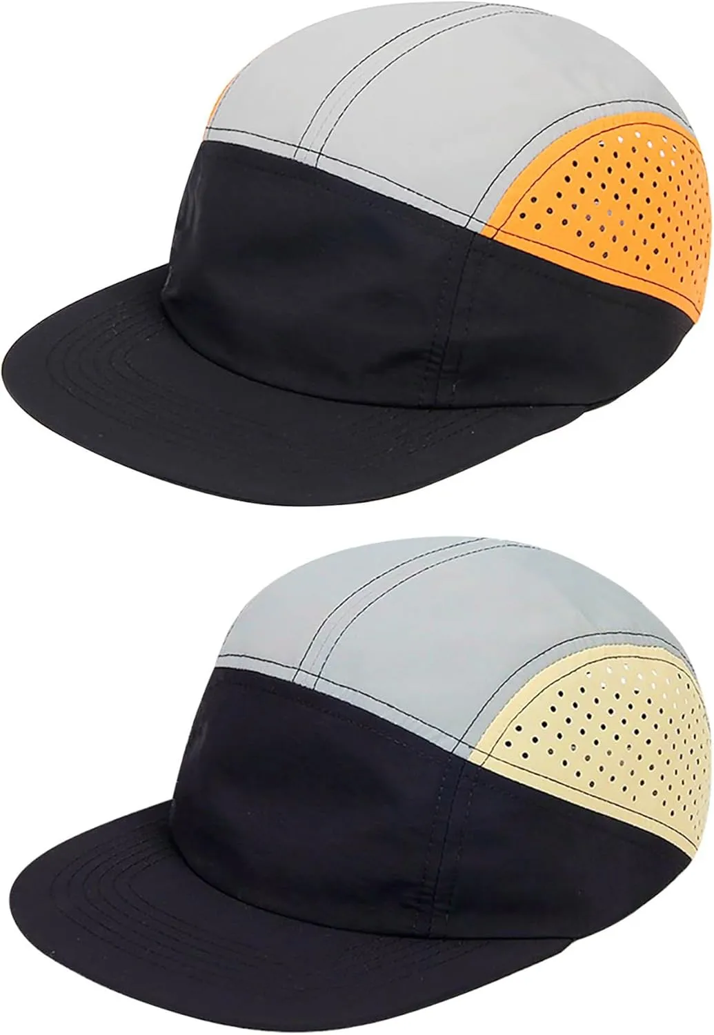 COOLSOME 5 Panels Hat Assorted Color Basic Daily Wear Breathable Airy Quick Dry Cap