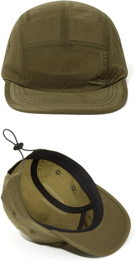 COOLSOME Five Panels Hat Basic Daily Wear Breathable Mesh Airy Quick Dry Cap