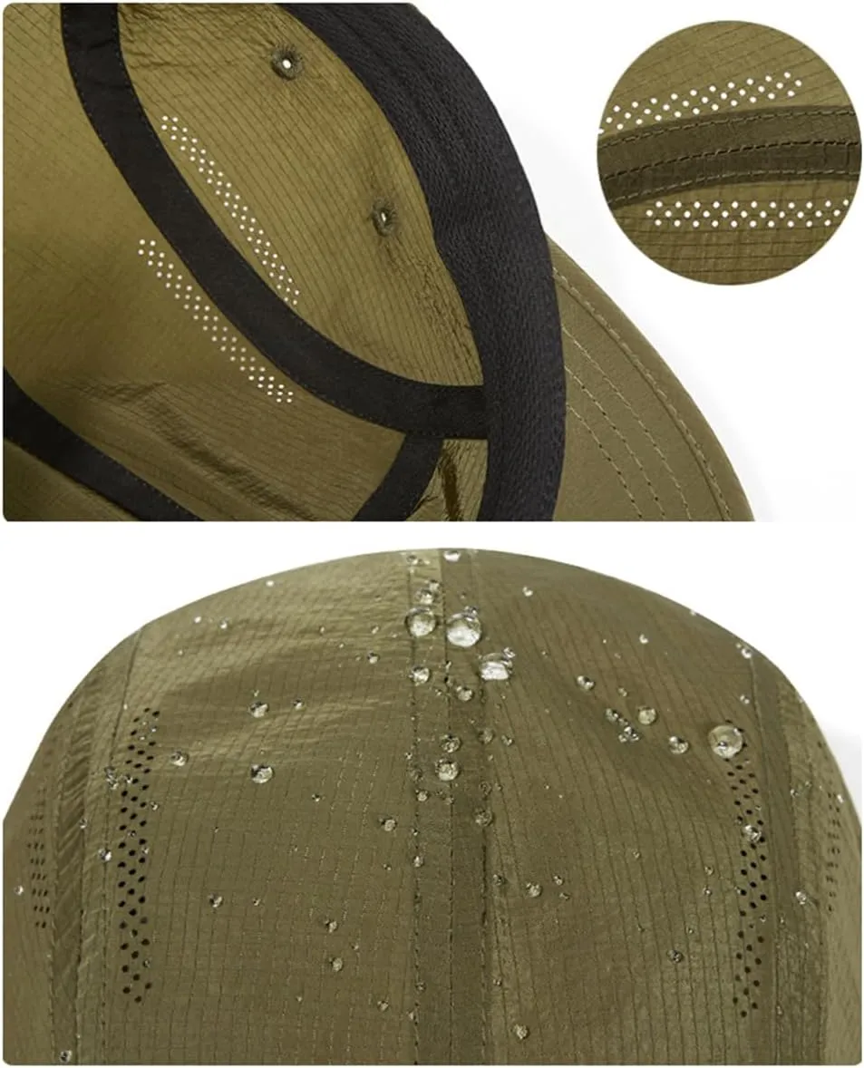 COOLSOME Five Panels Hat Basic Daily Wear Breathable Mesh Airy Quick Dry Cap