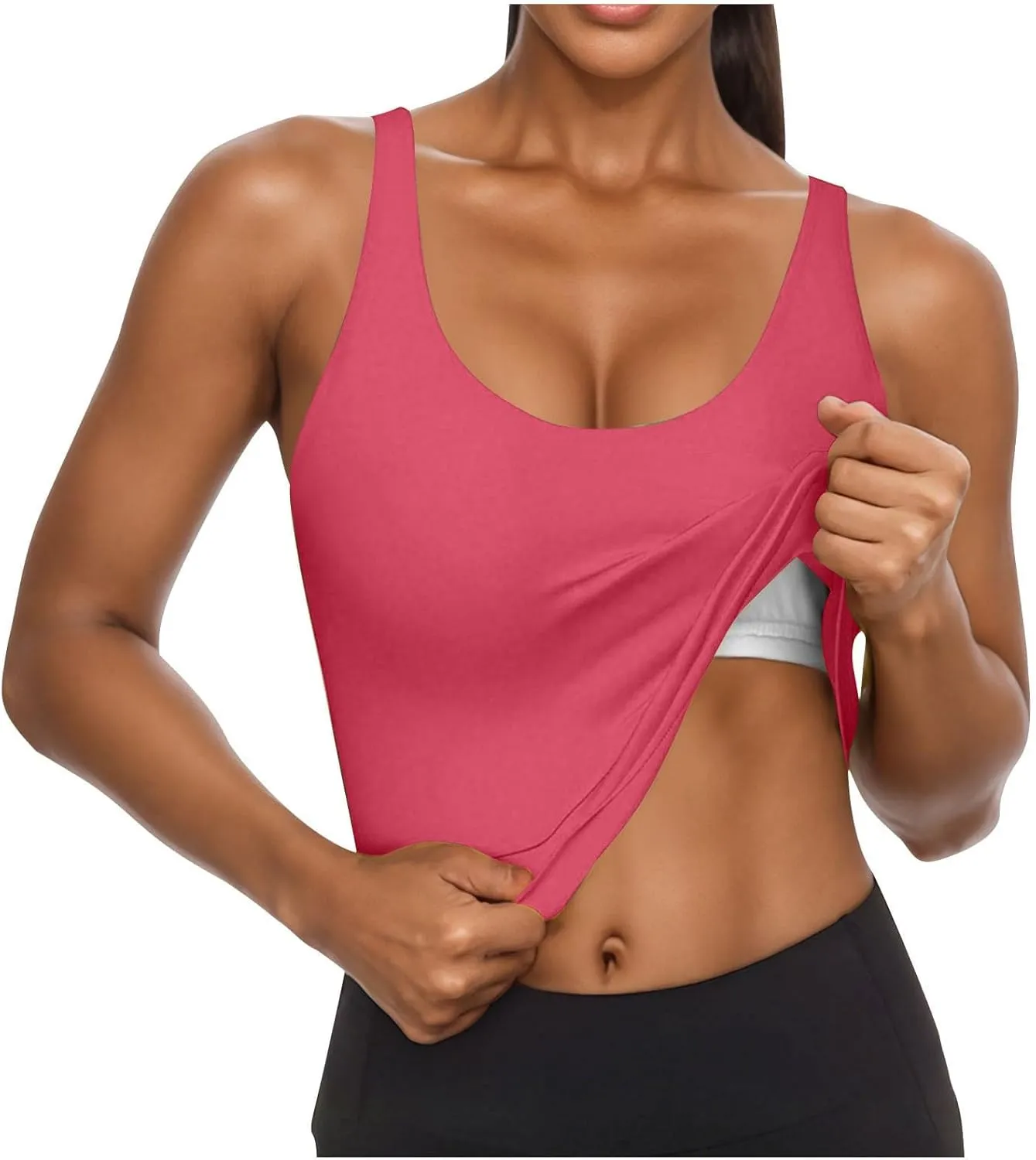 Cotton Shelf Bra Camisole Tops for Women Sleeveless Comfy Strap Summer Running Layering Tank Top Summer Cami Shirt