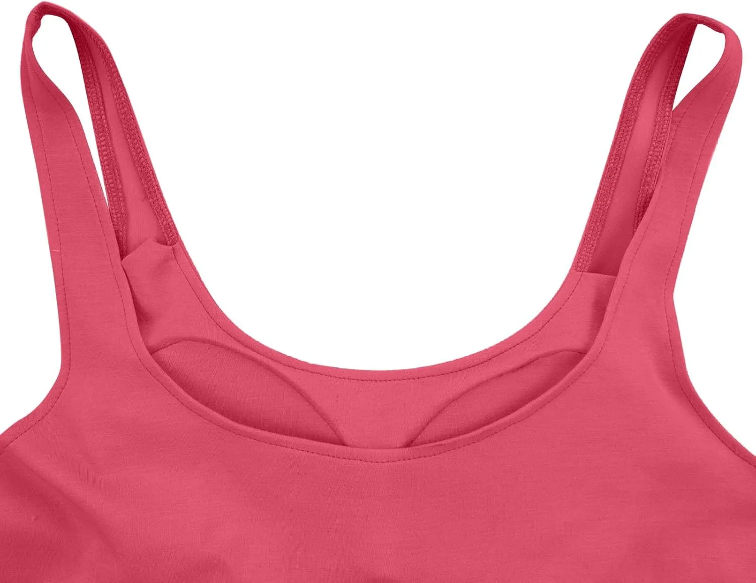 Cotton Shelf Bra Camisole Tops for Women Sleeveless Comfy Strap Summer Running Layering Tank Top Summer Cami Shirt