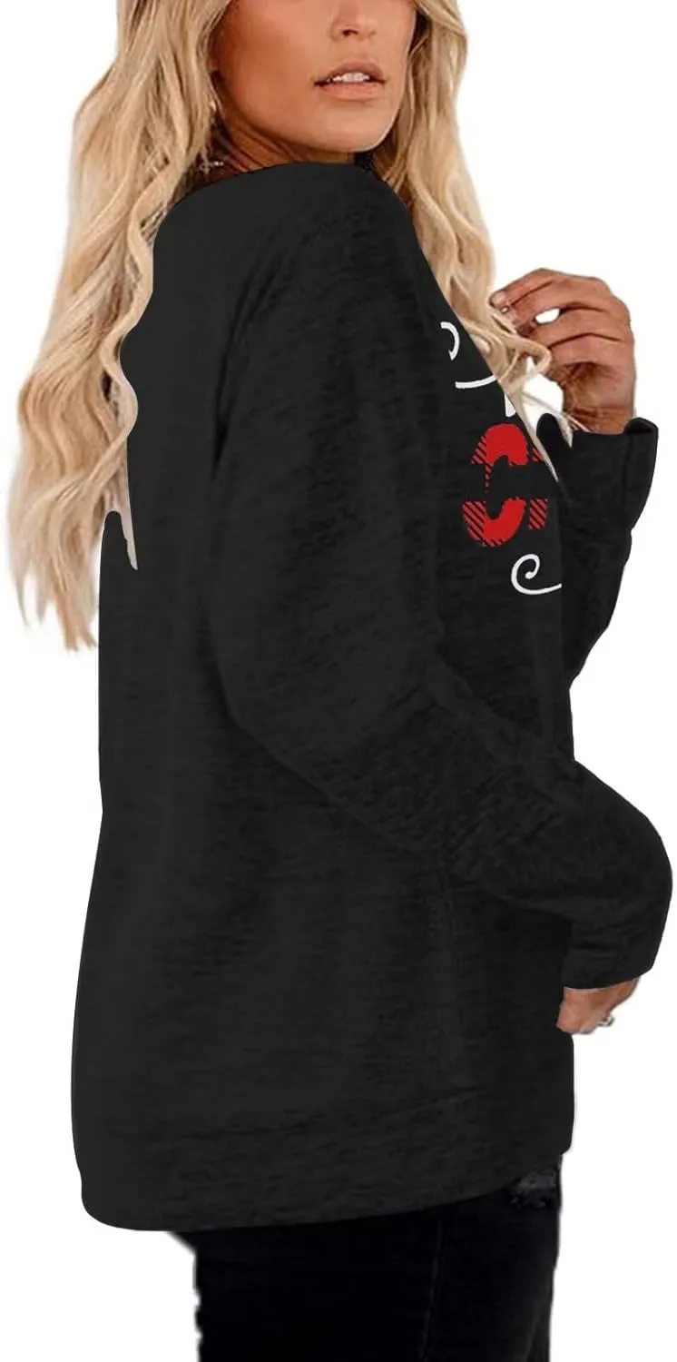 DOLNINE Women's-Plus-Size-Sweatshirts Long Sleeve Tops Crewneck Shirts Casual Tunics XL-4XL
