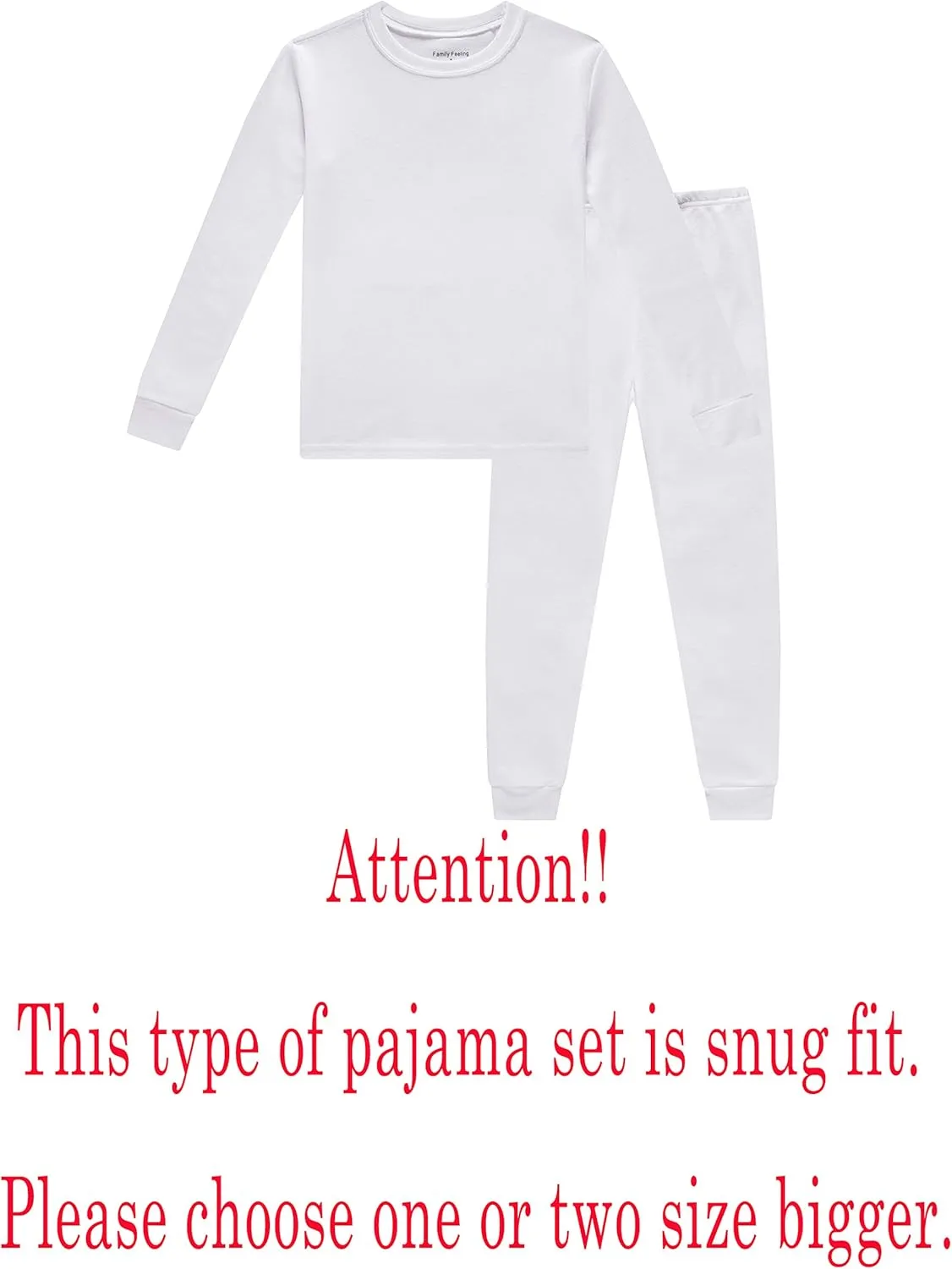 Family Feeling Little Big Boy Pajamas Sets 100% Cotton Pjs Kids Jammies