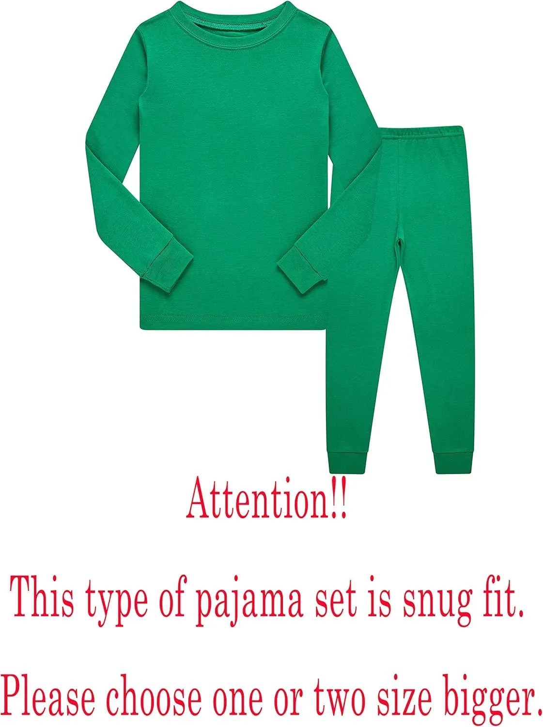 Family Feeling Little Big Boy Pajamas Sets 100% Cotton Pjs Kids Jammies