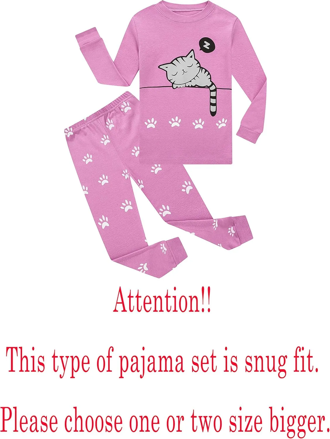 Family Feeling Little Boys Girls Child Pajamas Sets 100% Cotton Toddler Pjs