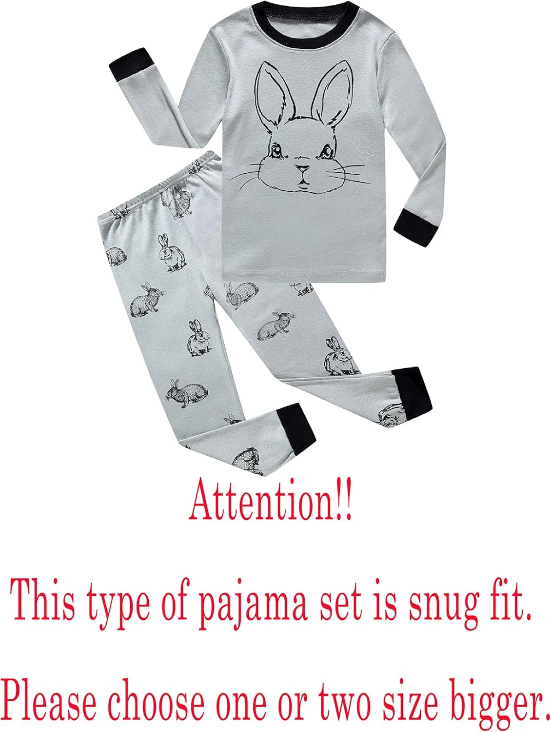 Family Feeling Little Boys Girls Child Pajamas Sets 100% Cotton Toddler Pjs