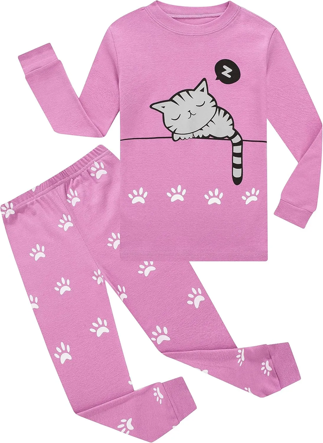Family Feeling Little Boys Girls Child Pajamas Sets 100% Cotton Toddler Pjs
