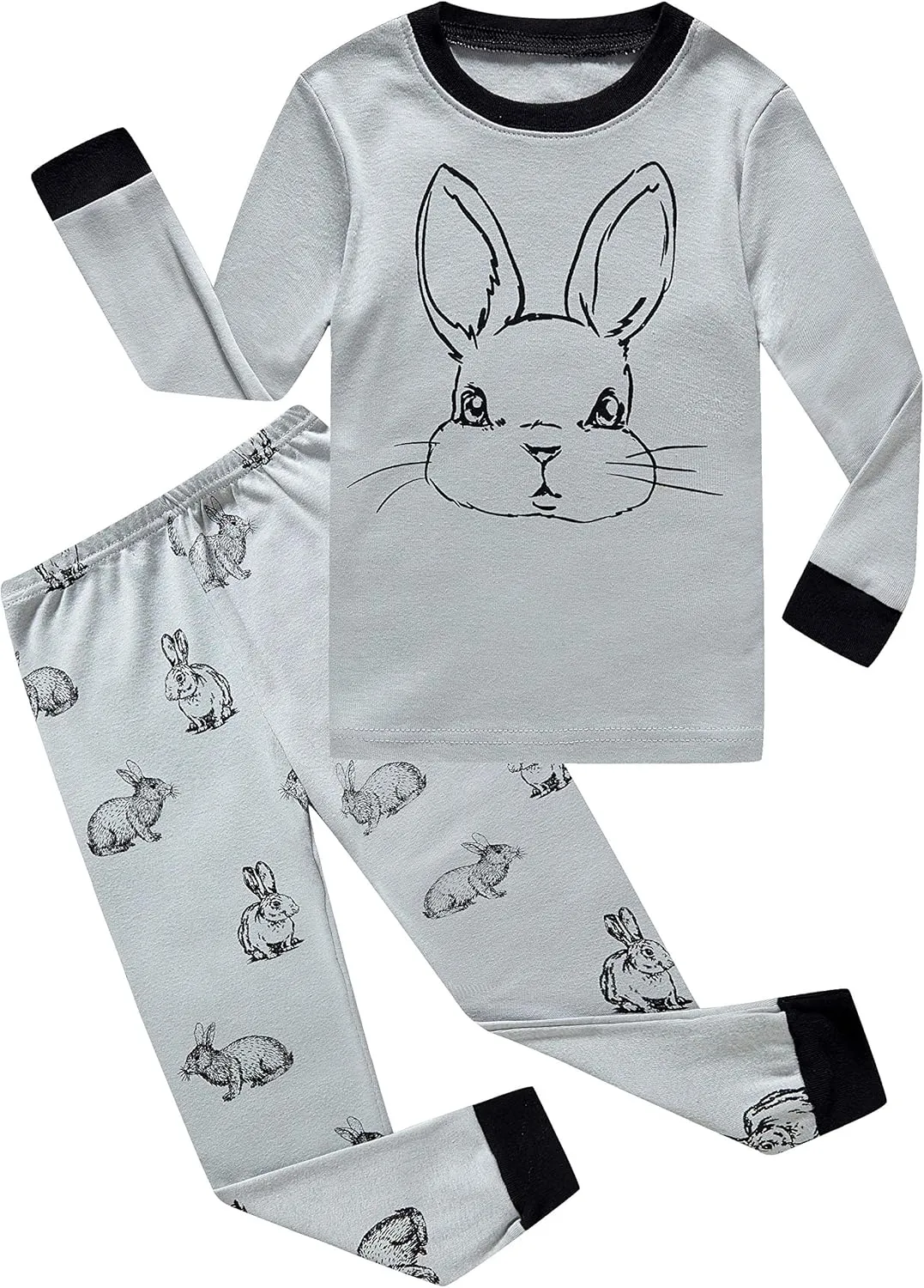 Family Feeling Little Boys Girls Child Pajamas Sets 100% Cotton Toddler Pjs