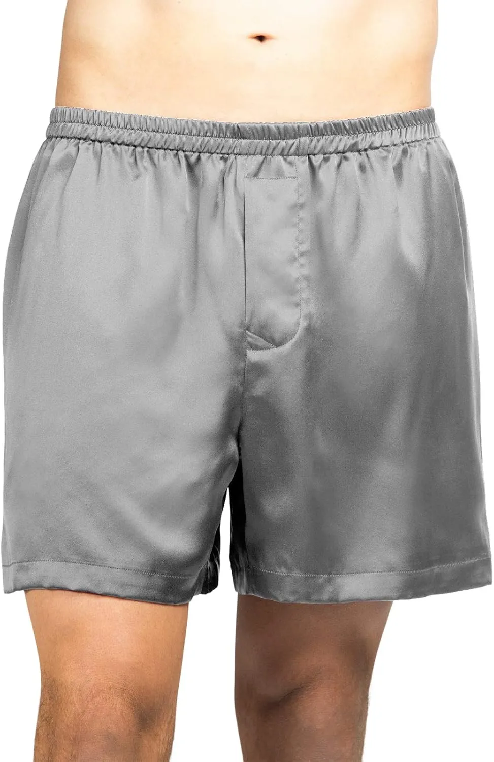 Fishers Finery Men's Luxury 100% Pure Mulberry Silk Boxers - Improved Waistband