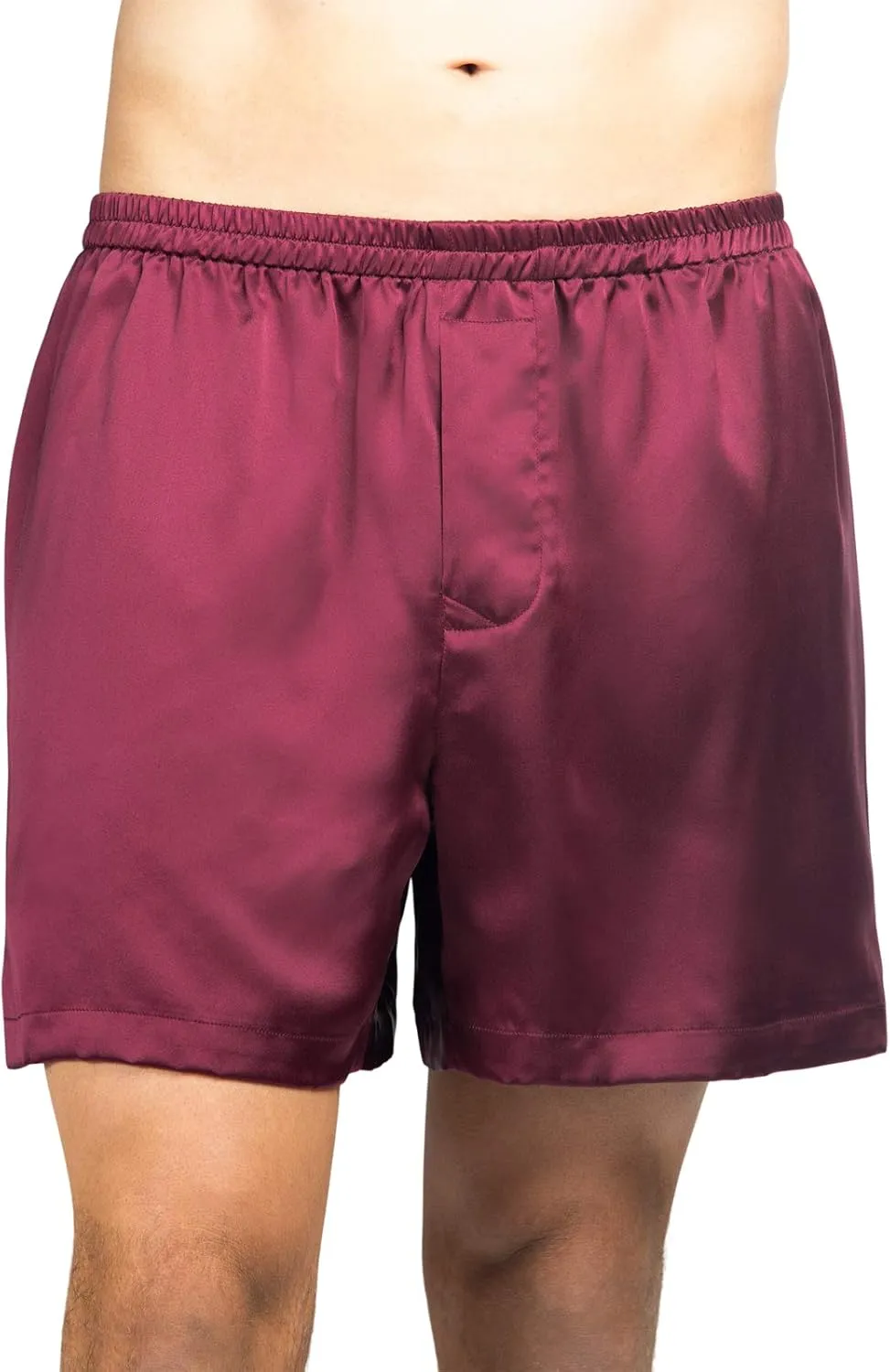 Fishers Finery Men's Luxury 100% Pure Mulberry Silk Boxers - Improved Waistband