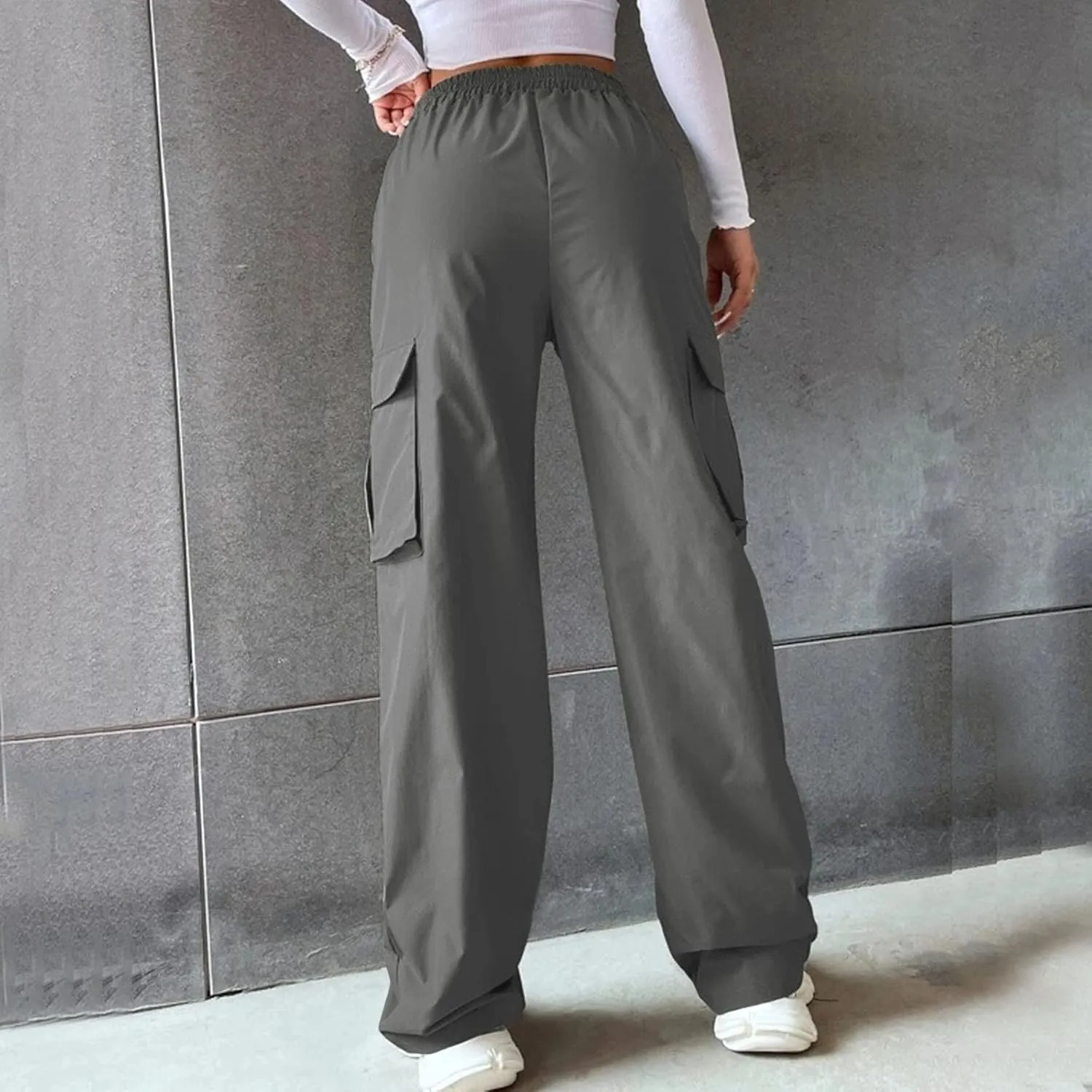 High Waisted Wide Leg Trousers Sweatpants for Women Baggy Straight Leg Lounge Pants Stretch Loose Comfy Fall Outfits