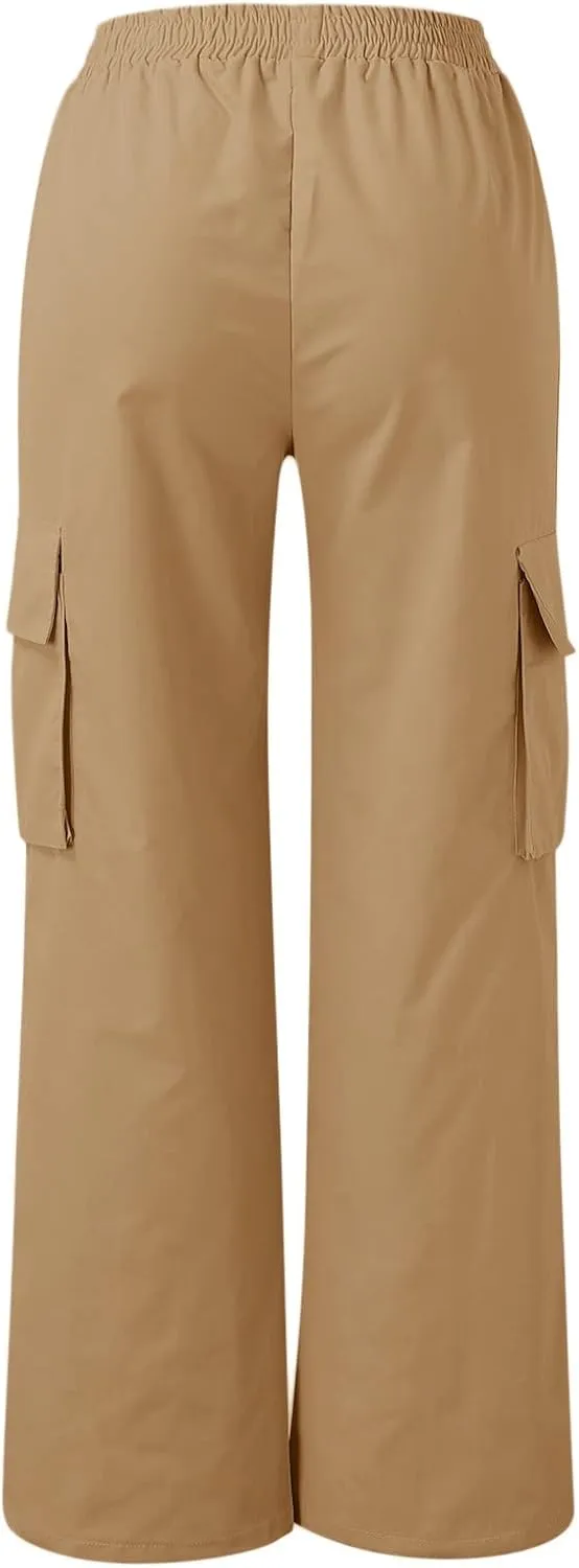 High Waisted Wide Leg Trousers Sweatpants for Women Baggy Straight Leg Lounge Pants Stretch Loose Comfy Fall Outfits