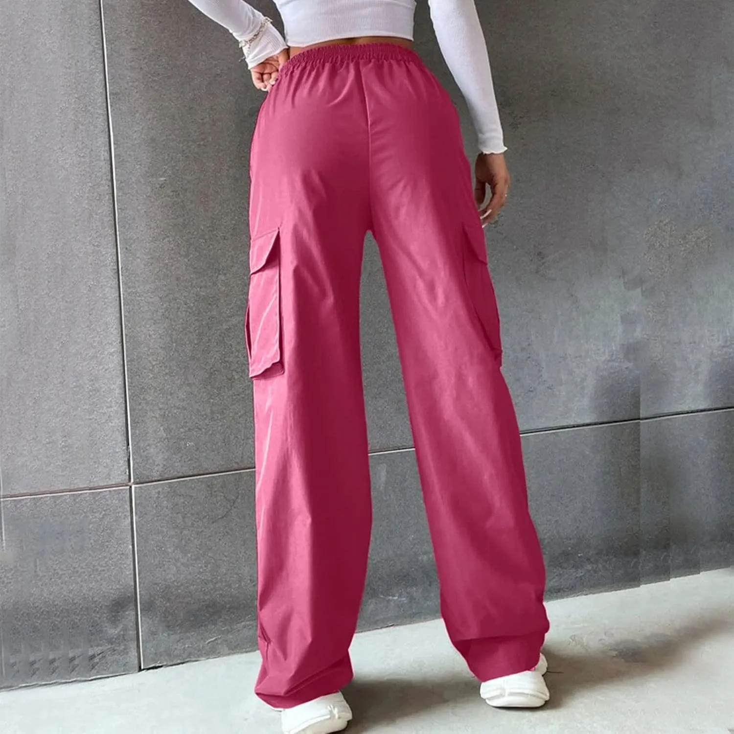 High Waisted Wide Leg Trousers Sweatpants for Women Baggy Straight Leg Lounge Pants Stretch Loose Comfy Fall Outfits