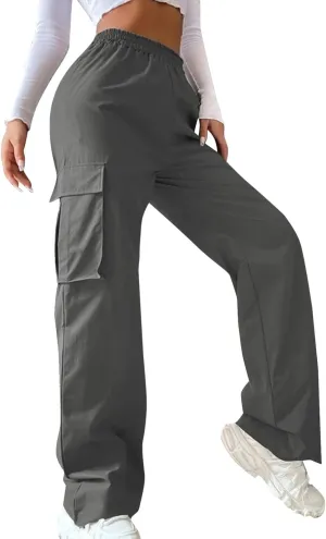 High Waisted Wide Leg Trousers Sweatpants for Women Baggy Straight Leg Lounge Pants Stretch Loose Comfy Fall Outfits