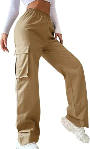 High Waisted Wide Leg Trousers Sweatpants for Women Baggy Straight Leg Lounge Pants Stretch Loose Comfy Fall Outfits