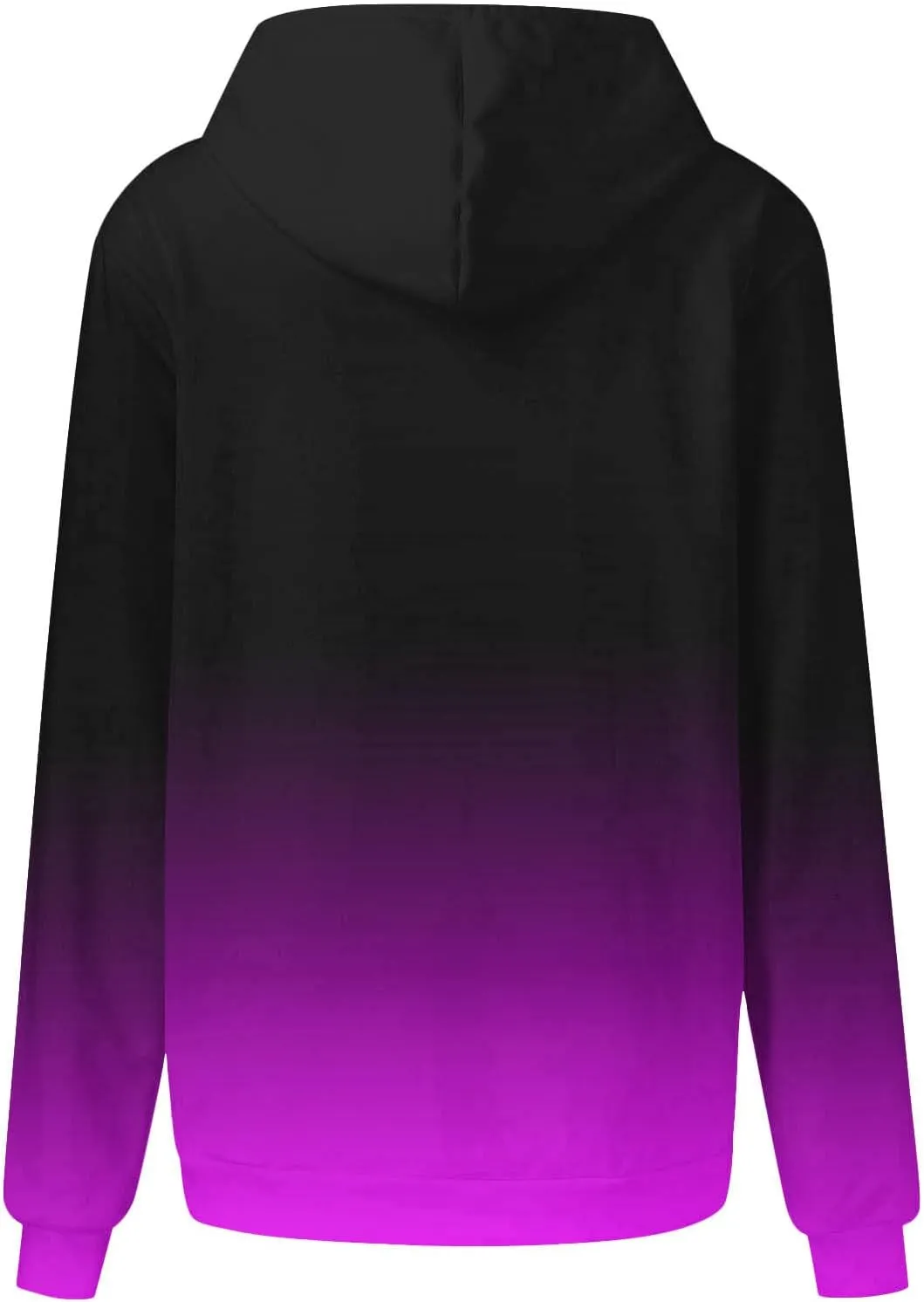 Hoodies For Women 2024 Causal Fall Fashion Oversized Hooded Sweatshirt Gradient Color Drawstring Pullover Hoodie