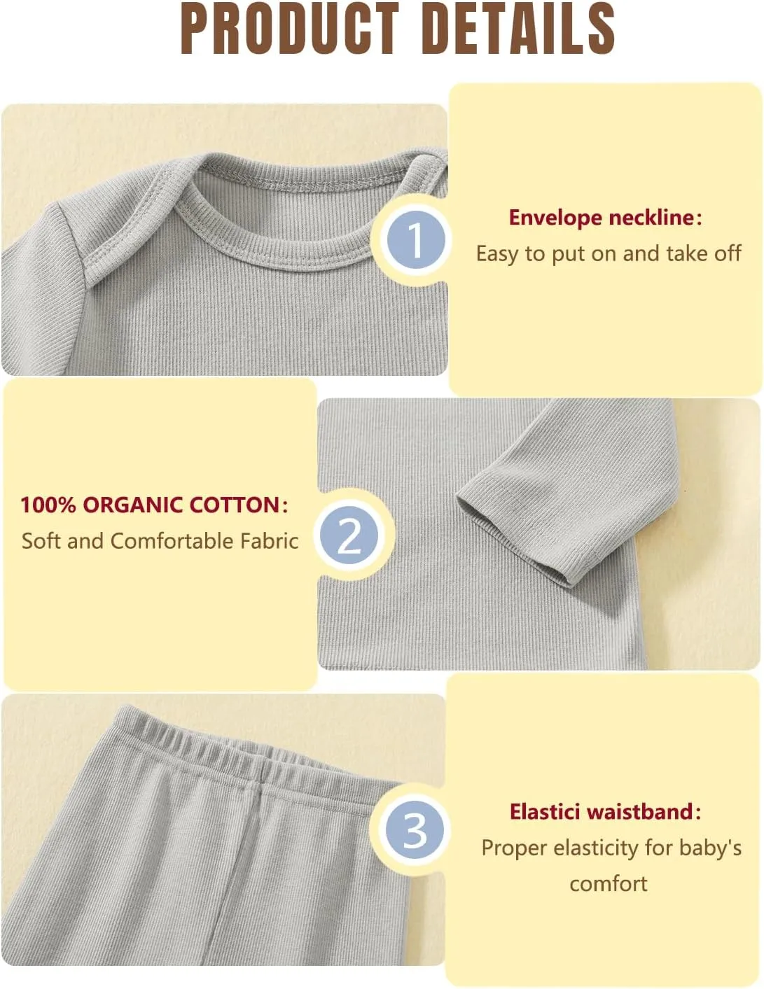 Jimonda Toddler Kids Pajamas Sets Boys' Long Sleepwears Girl 100% Cotton 2 Piece Daily Pajama Set