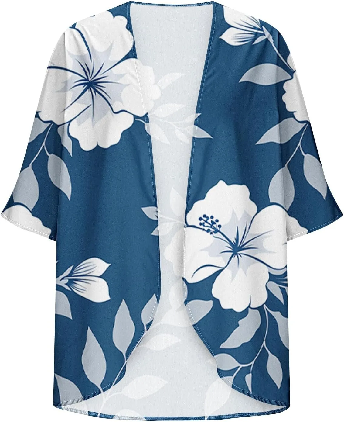 Kimono Cardigans for Women Lightweight Bathing Suit Cover Up 3/4 Sleeve Cardigan Summer Vacation Outfits