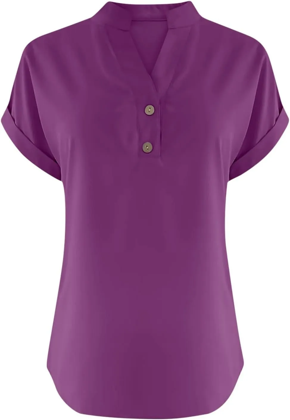 Linen Shirts for Women 2025 Summer Trendy Short Sleeve Button Tunic Blouses Lightweight Loose Casual V Neck Outfits Tops