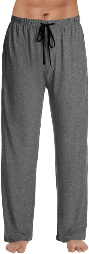 Men Sweatpants Plaid Print Drawstring Sleep Bottoms Lounge Soft Sleep Pants Vintage Sports Palazzo Pant with Pockets