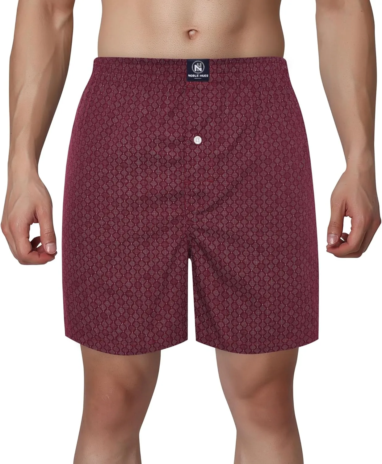 Men's Boxer Shorts, Comfortable Cotton Boxers, 100% Cotton Print and Plaid Multicolor Boxers For Men, Multi Pack