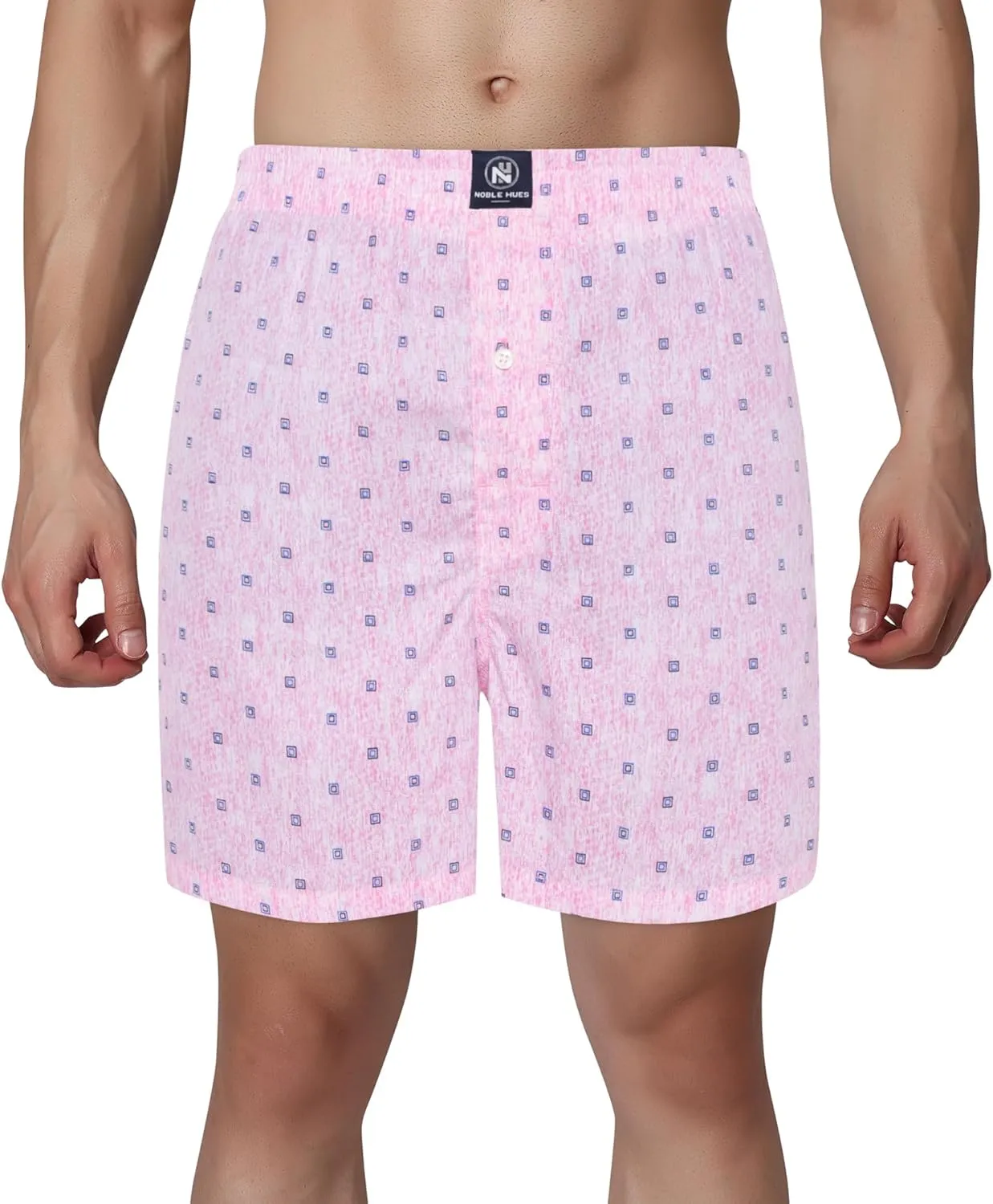 Men's Boxer Shorts, Comfortable Cotton Boxers, 100% Cotton Print and Plaid Multicolor Boxers For Men, Multi Pack