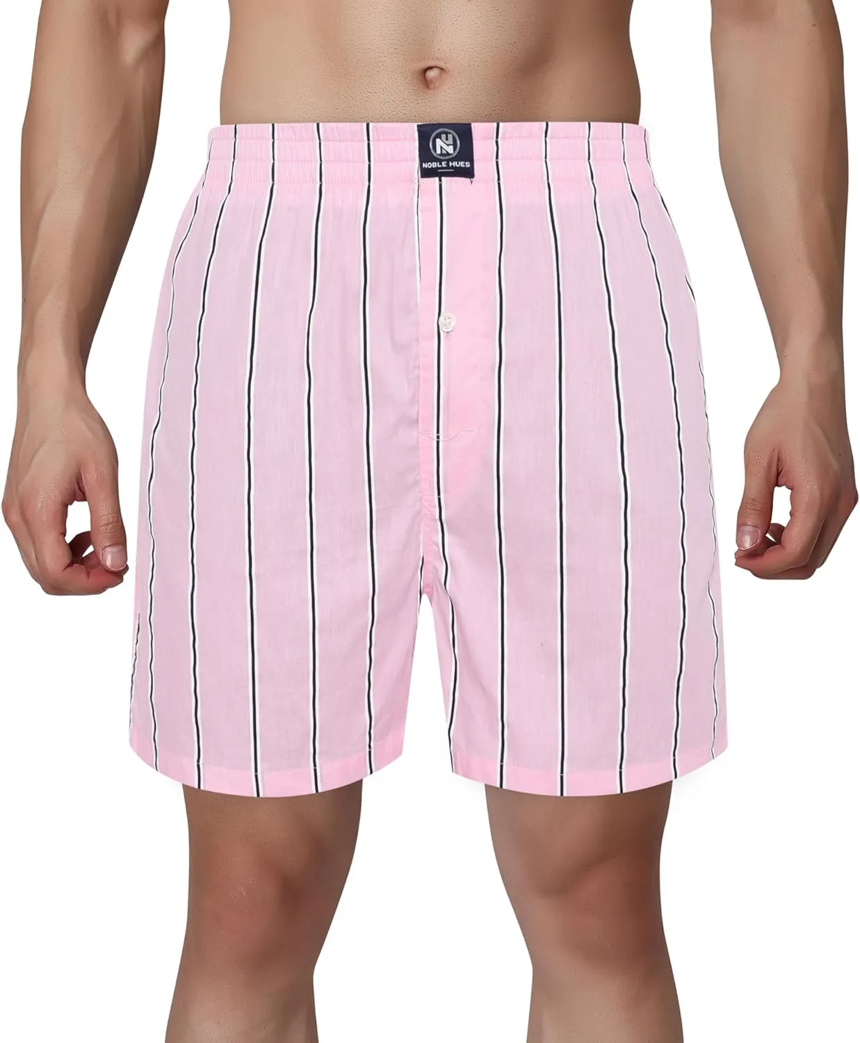 Men's Boxer Shorts, Comfortable Cotton Boxers, 100% Cotton Print Multicolor Boxers for Men, Multi Pack