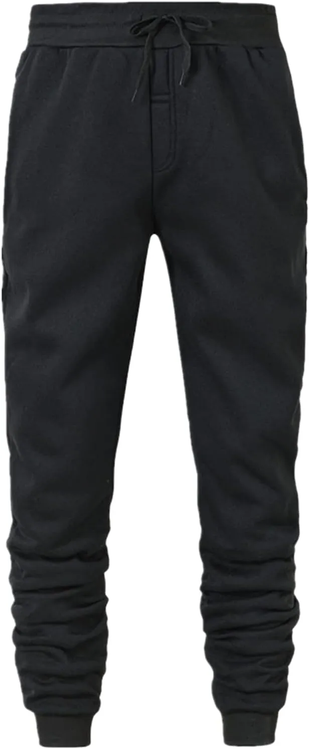 Mens Heavyweight Fleece Workout Joggers Oversized Hip Hop Workout Cinch Bottom Sweatpants Casual Workout Baggy Pants