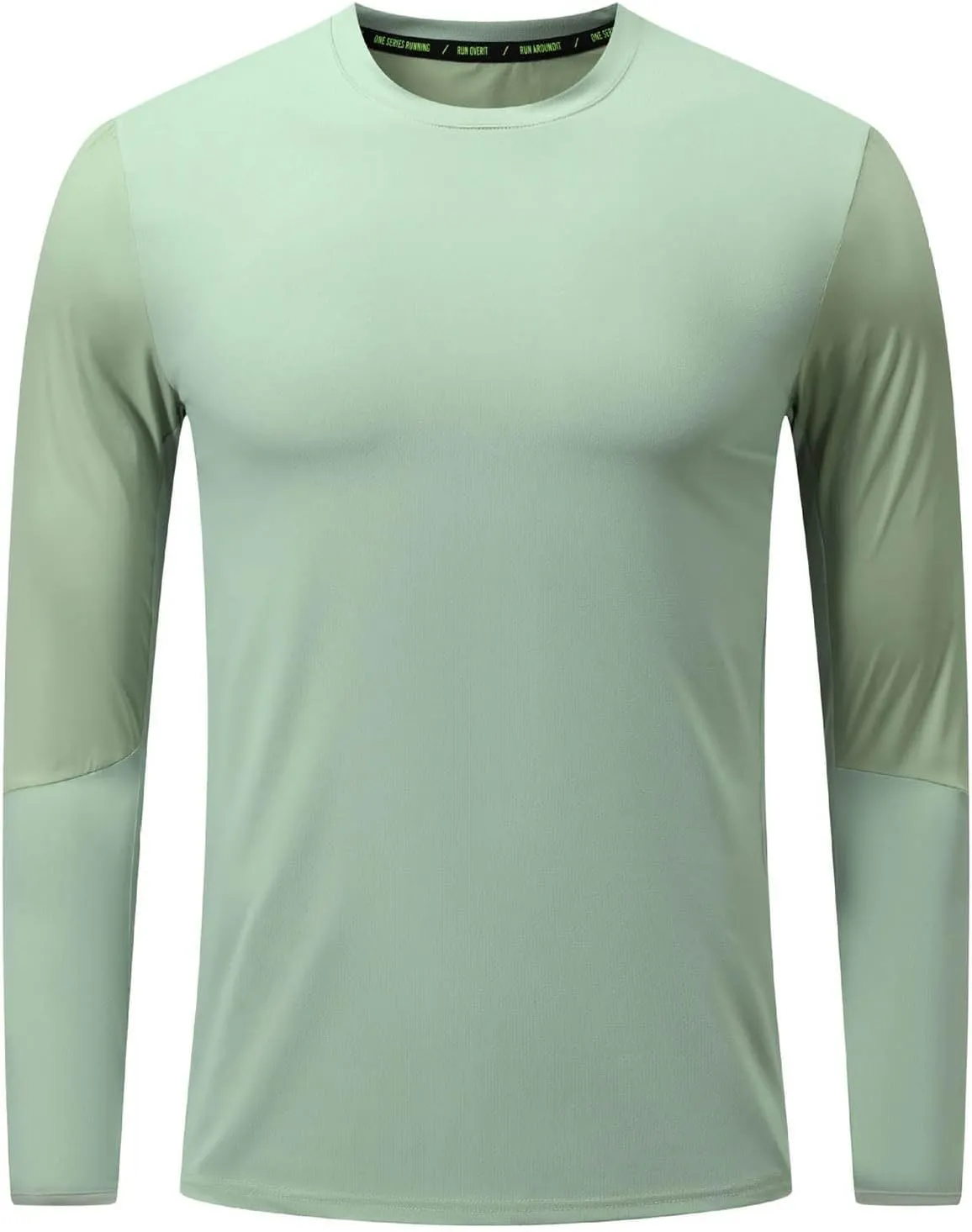 Mens Long Sleeve Shirts UPF 50  UV Sun Protection Athletic Shirt for Hiking Running Workout Rash Guard with Thumb Hole