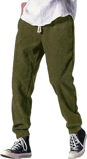 Men's Pants Casual Lightweight Joggers Beach Walking Running Sweatpant Stretch Waist Lounge Pant