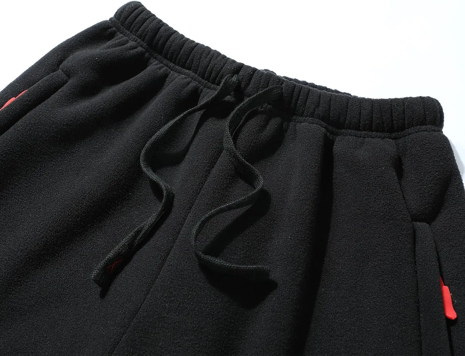 Mens Polar Fleece Cinch Bottom Sweatpants Warm Sherpa Lined Running Jogger Pants Thermal Lounge Athletic Duffle Pants