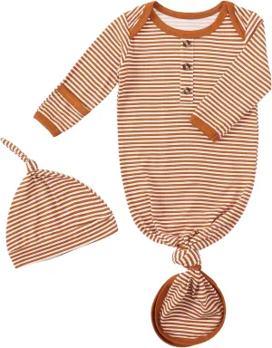 Mikrdoo Newborn Girl Gown Baby Girl Pajamas Unisex Sleeper Rayon Derived from Bamboo Infant Pjs Nightgown Clothes