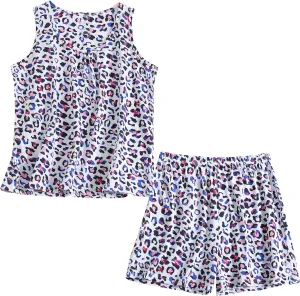 PNAEONG Women Cotton Sleepwear Short Sets Tank&Short Pajamas Sets XTSY208