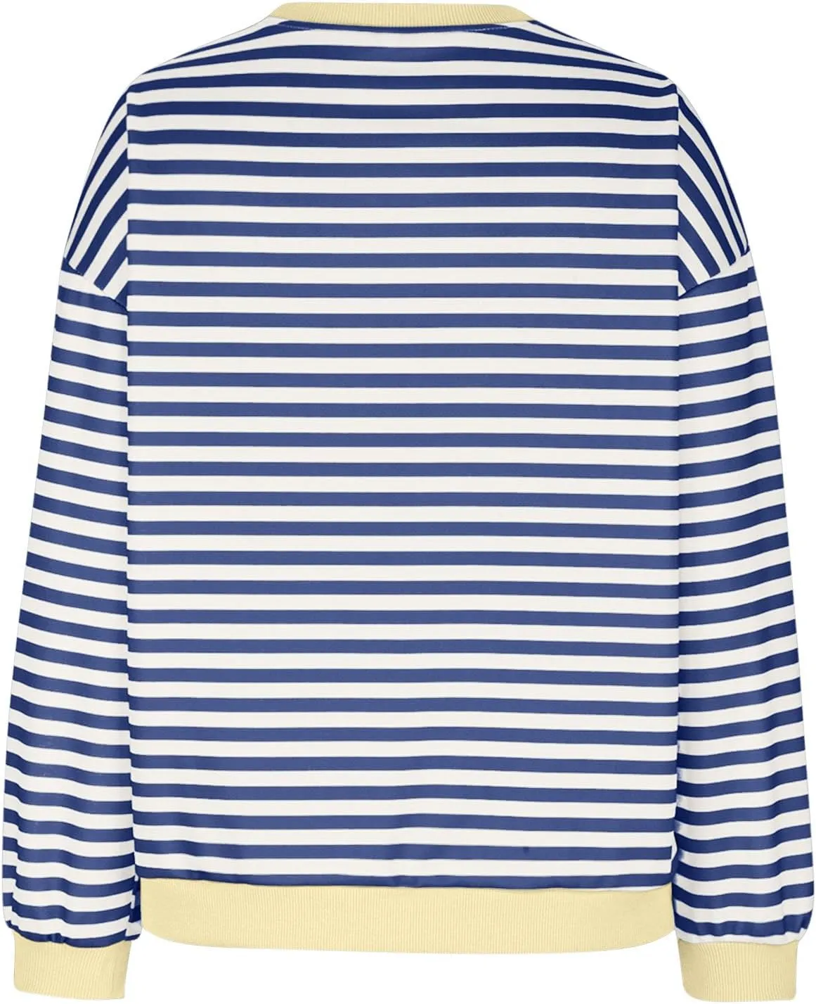 Striped Sweatshirt For Women 2024 Cute Fall Fashion Oversized Long Sleeve Crewneck Pullover Tops Teens y2k Outfits