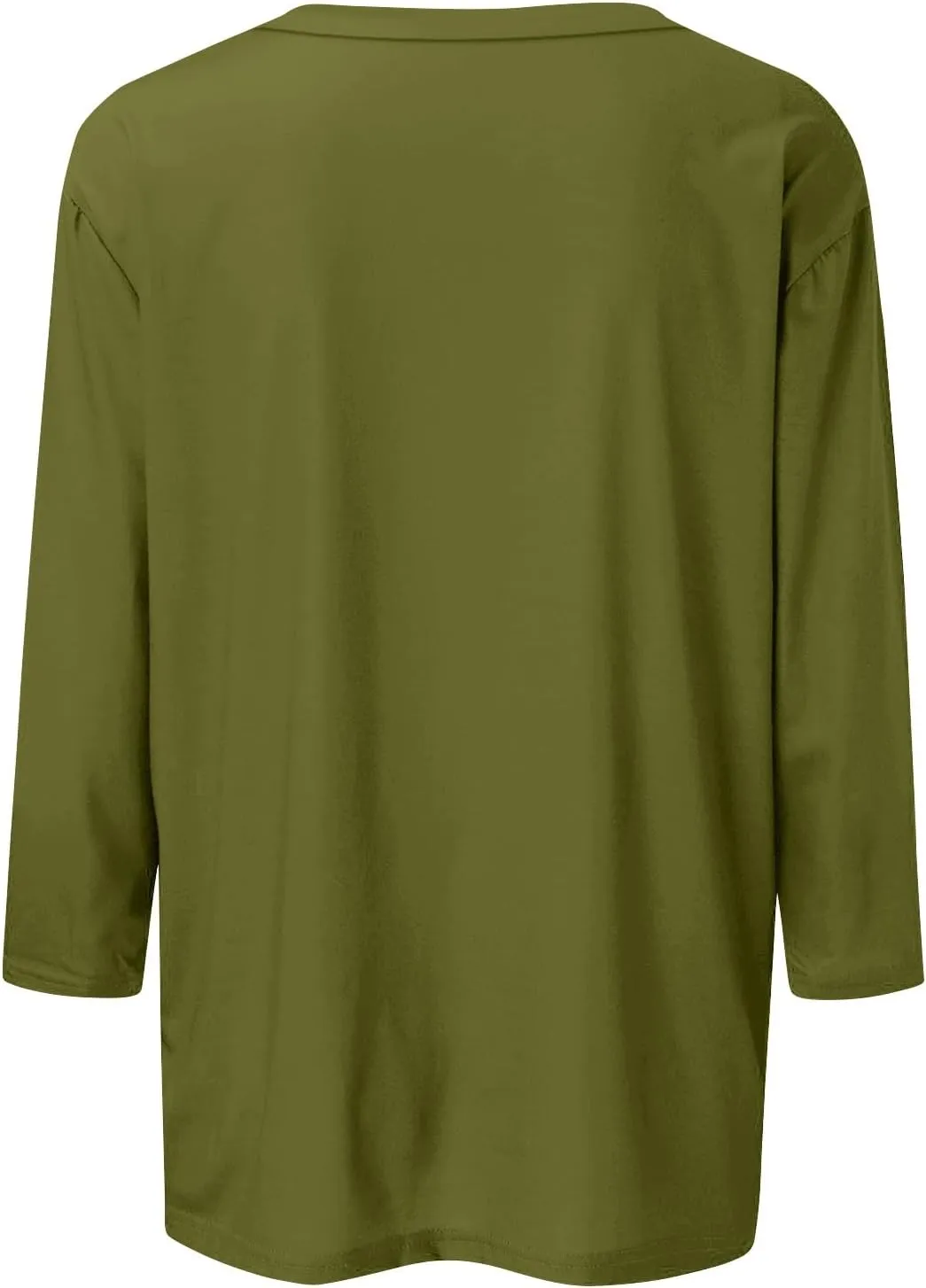 Summer Tops for Women 2024 3/4 Sleeve Crewneck Shirts Floral Print Tees Cute Graphic Tunics