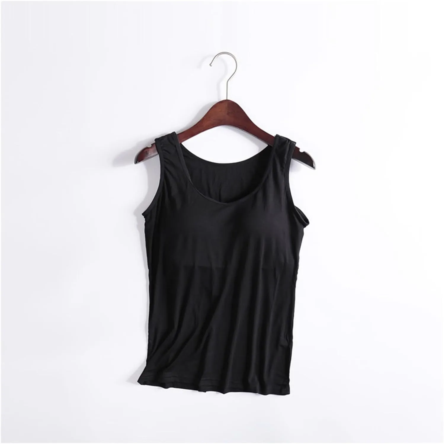 Tank Top with Built in Bra for Women Sports Cute Cami Shirts Spring Summer Workout Camisoles Sleeveless Under Clothes